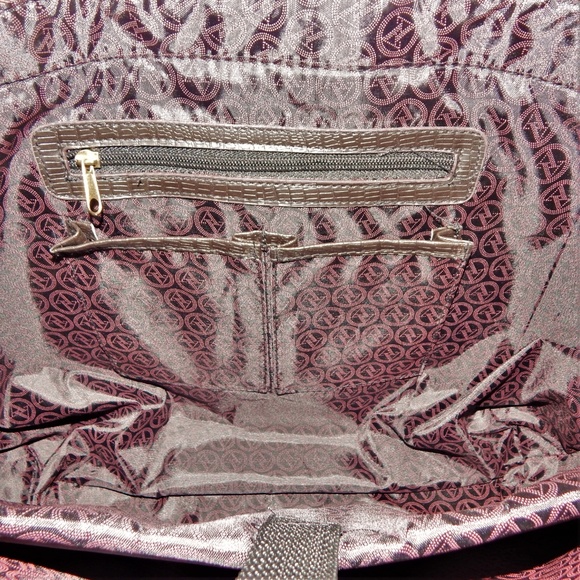 NWT Laptop tote travel Overnight bag. Dark red Vittadini DISCOUNT SHIPPING!! - Picture 4 of 7